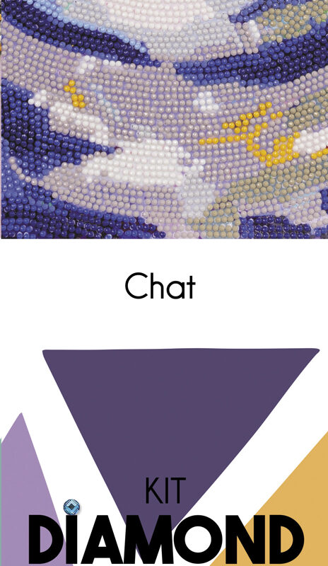Diamond painting kit 30 cm x 40 cm – Cat