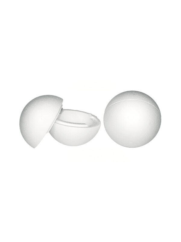Boule en polystyrène expansé 15 cm, 2 parties