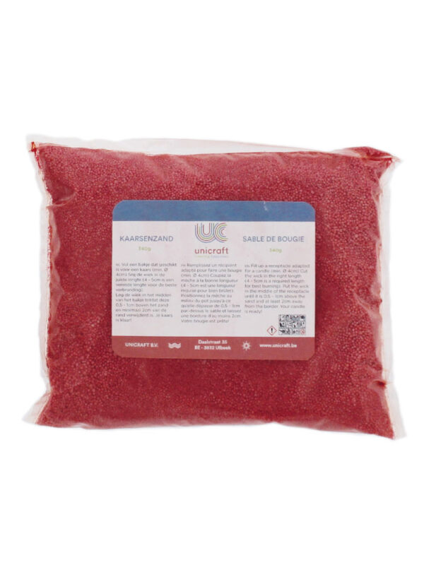 Candle sand 340 g red