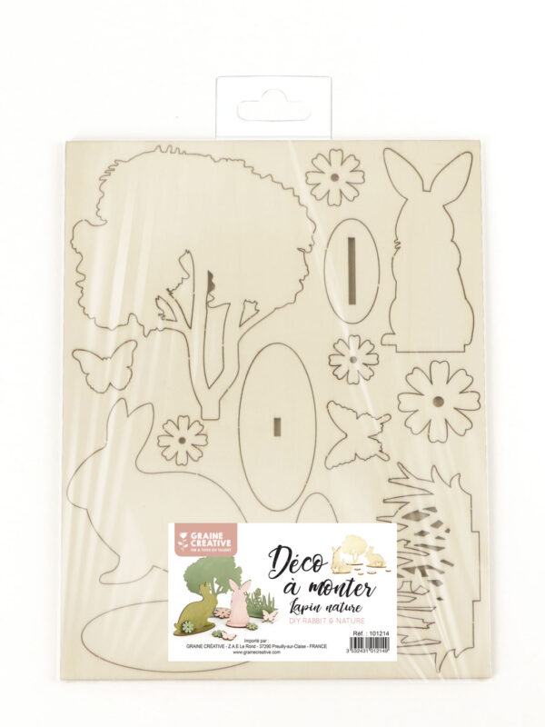 Decoration kit to assemble yourself 175 mm x 225 mm - Rabbit