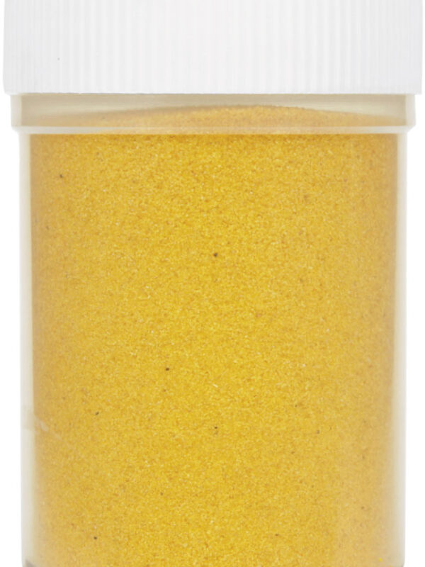 Jar colored sand 230 g – Ochre yellow no. 9