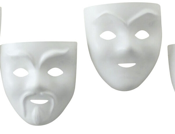 Dünne Maske 6 Kinder (Sortiment mit 5 x 6 Modellen)