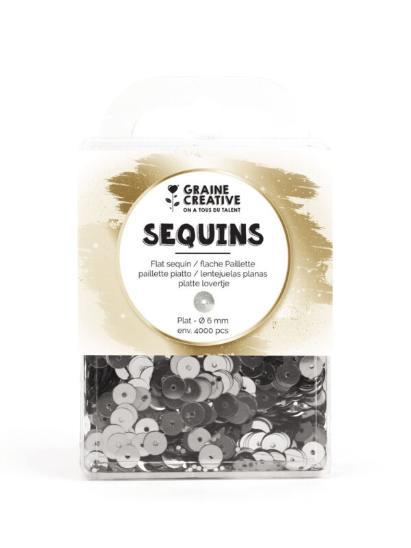 Flat sequin silver