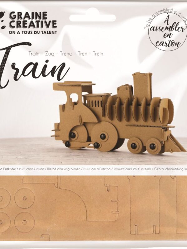 Cardboard train model 190 x 110 x 40 mm