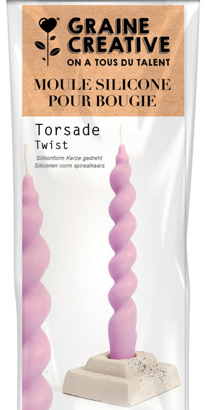 Silicone candle mold – Twist