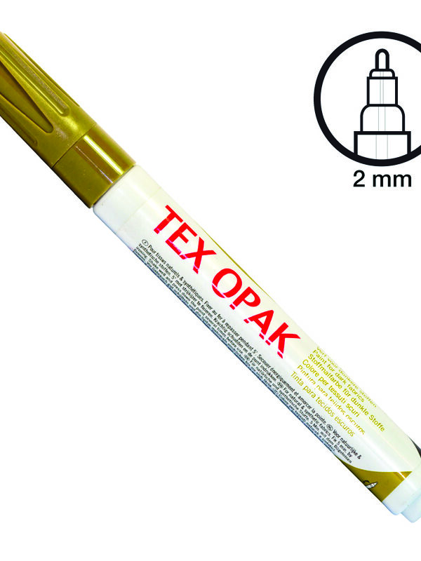 Textile marker – Matte gold