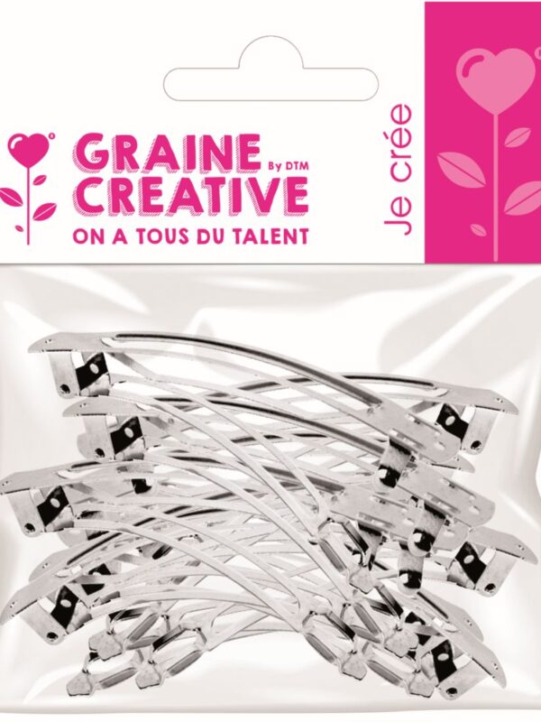 Bag of 10 hair clips 8cm