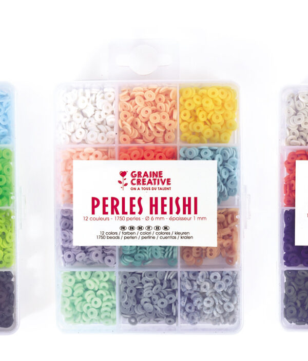 Heishi beads Ø 6 mm – 3 boxes