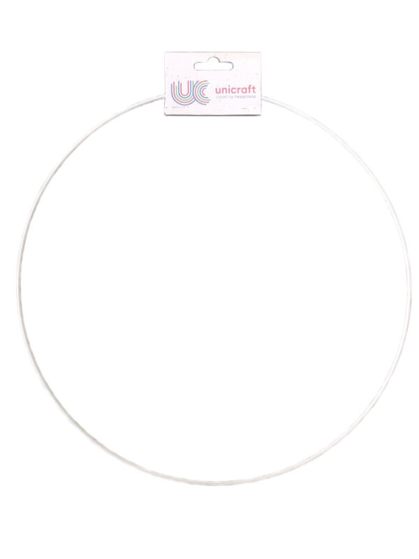 Metal ring white Ø 15 cm