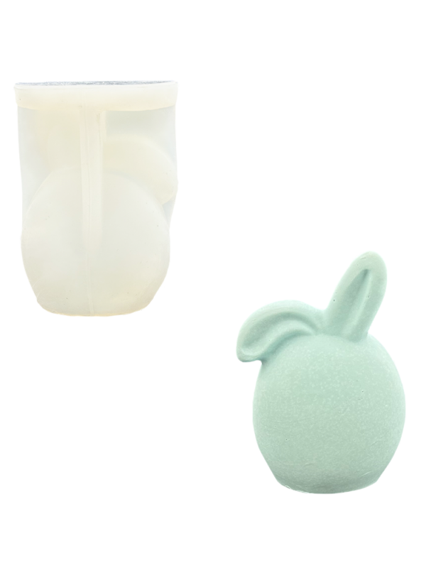 Moule en silicone lapin sans visage avec oreille pendante
