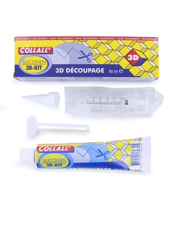 Silicone glue for cabochons 80ml + applicator + roller