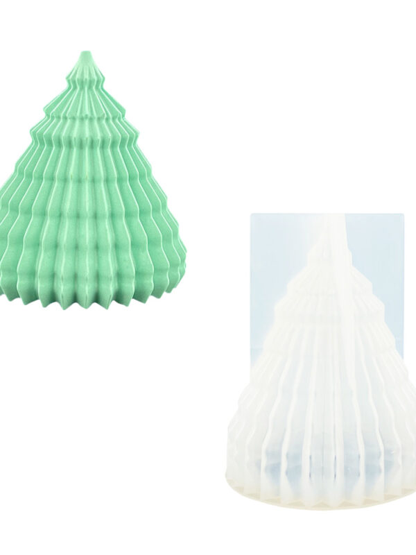 Silicone mould striped Christmas tree