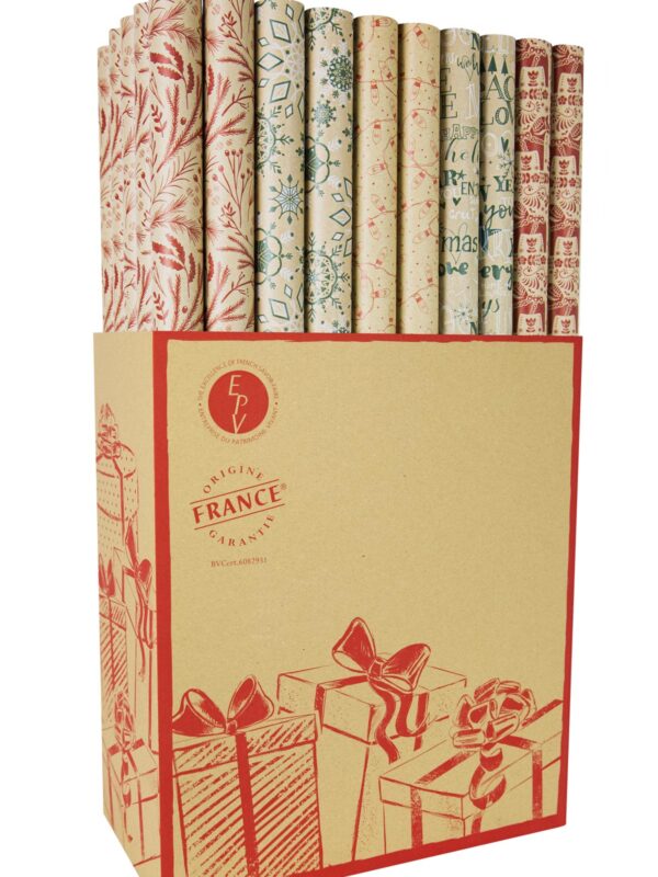 Wrapping paper 70cm x 2m – Natural Christmas (50 pcs)