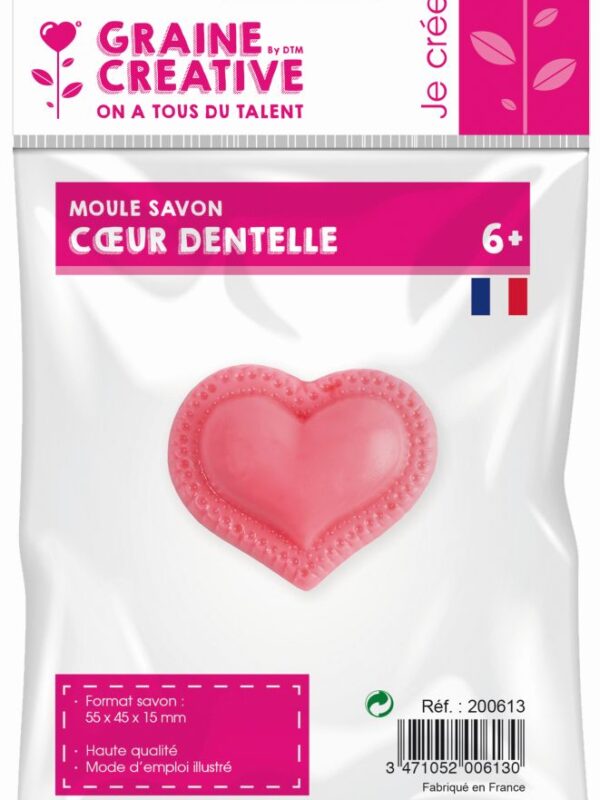 Mini soap mould – Lace heart