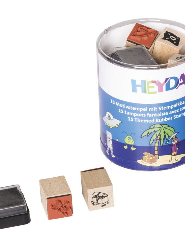 Stamp set Pirates and astronauts (15 pcs)
