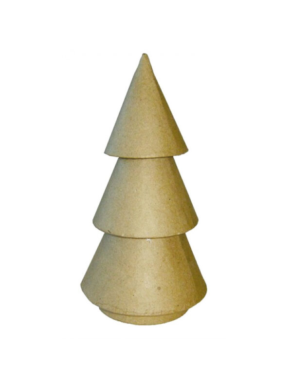 Conical trees cardboard 175mm x 97mm (10 pcs)