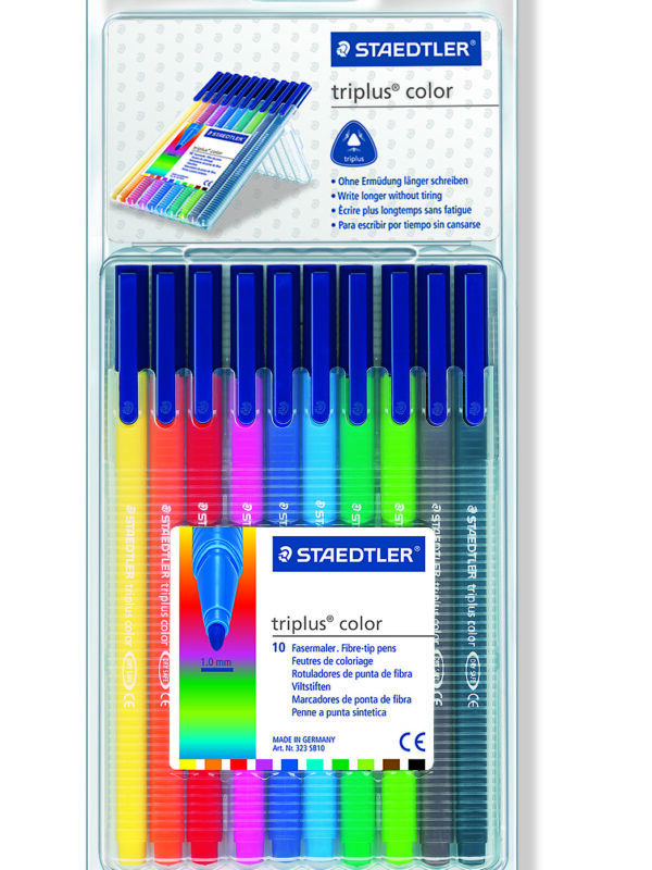 Doos met 10 Triplus-viltstiften 1 mm / 323-SB10