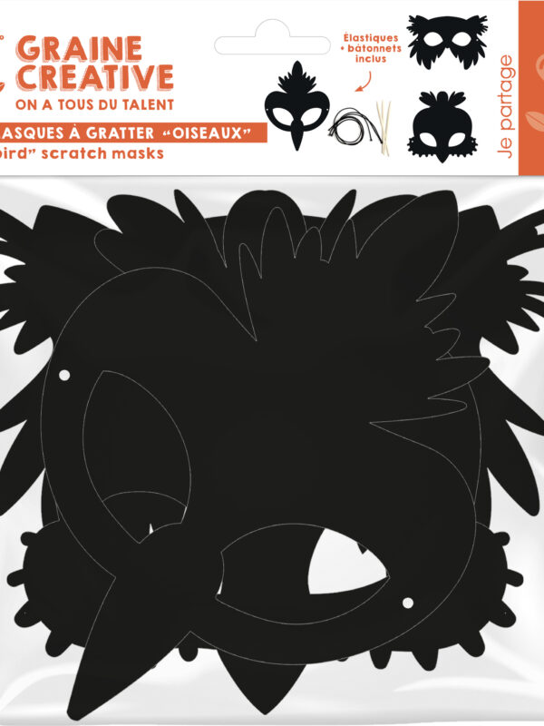 Sachet de 3 masques – Animaux 1