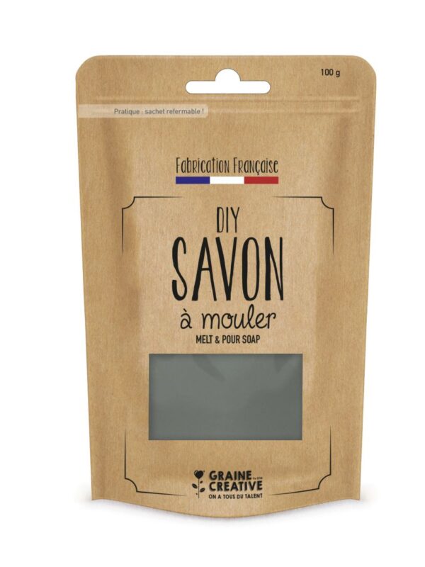 100g bar of grey-colour soap