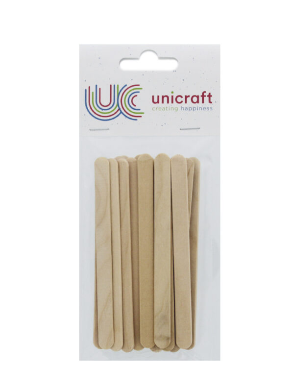 Wooden stick flat (20 pcs) 113 x 10 mm
