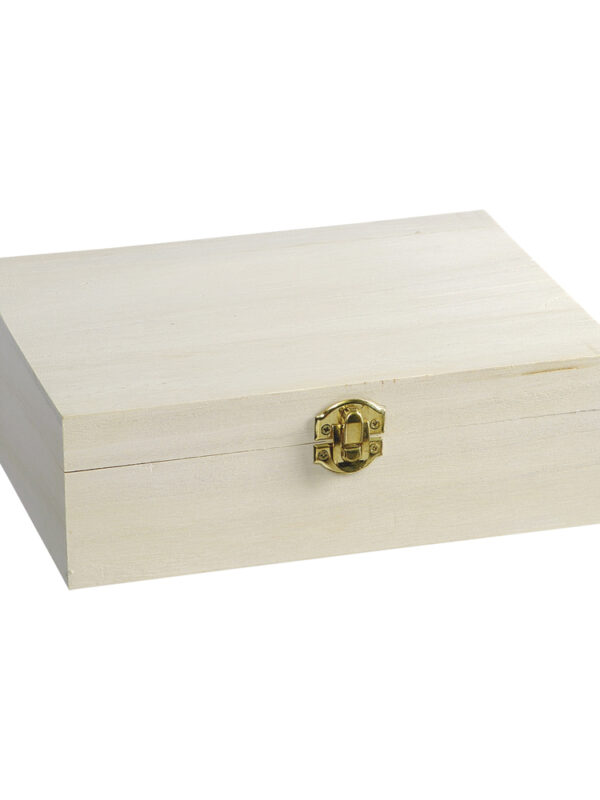 Wood box 27.5 x 16.5 x 7 cm