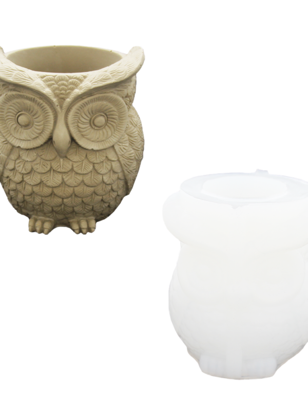 Moule en silicone pour pot hibou