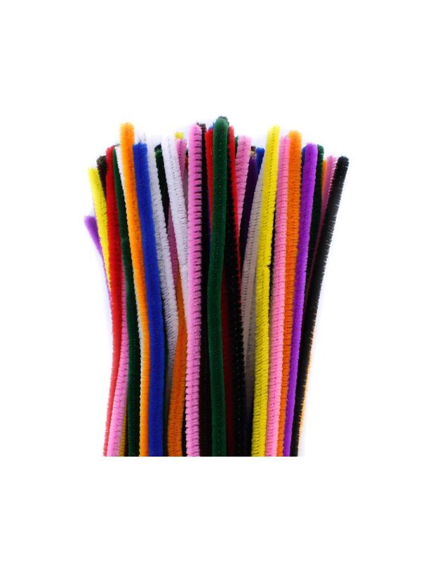 Chenilles 6mm 30cm 100pcs assorted