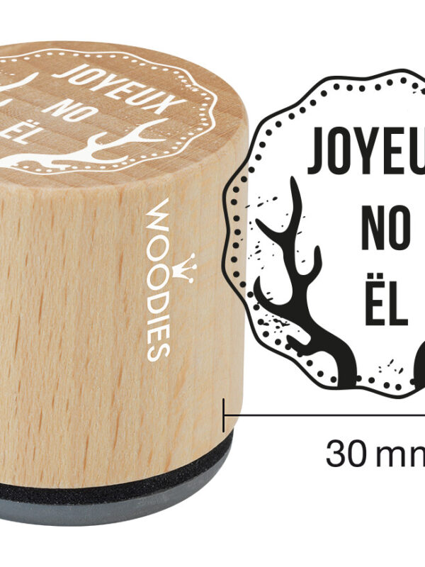Woodies Holzstempel 30 mm – Frohe Weihnachten 4