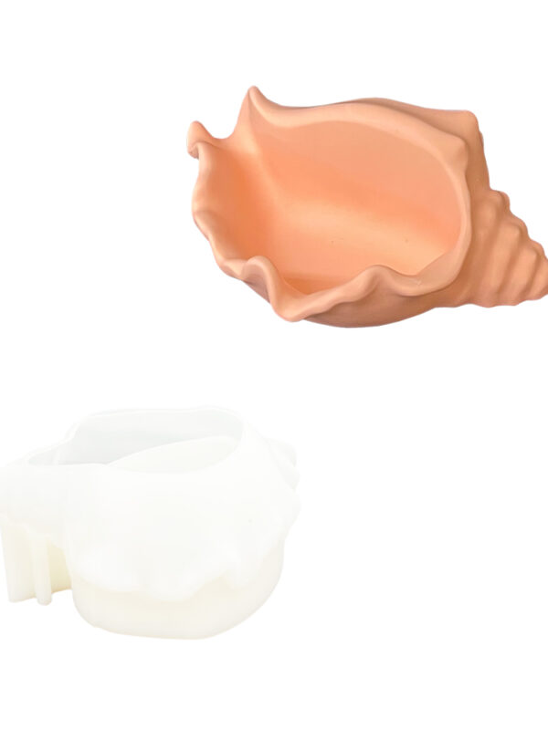 Moule en silicone pour coquille de corne du Nord