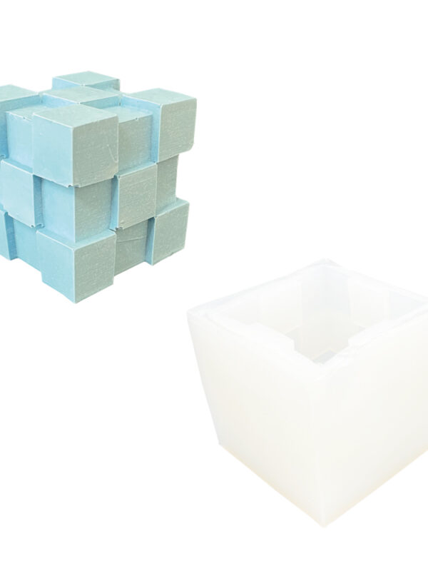 Moule en silicone cube à bosses