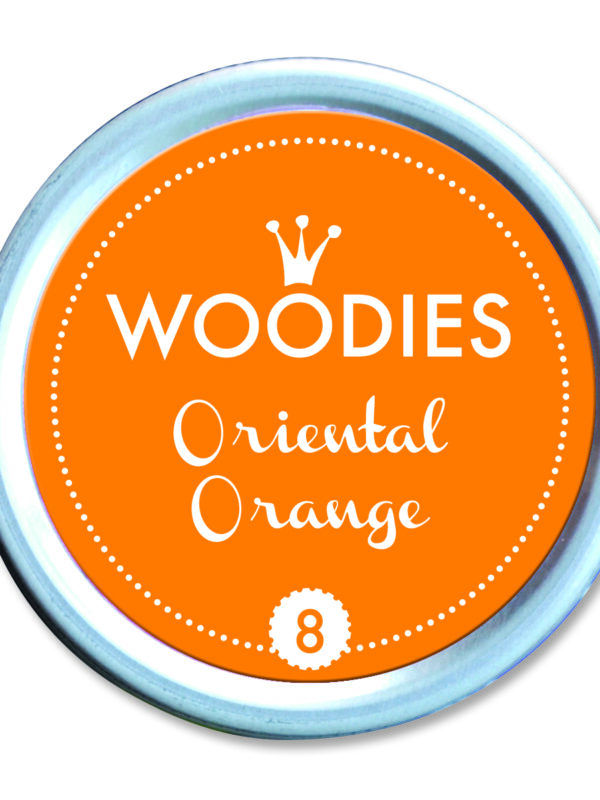 Woodies ink pad 35mm x 35mm – Oriental Orange