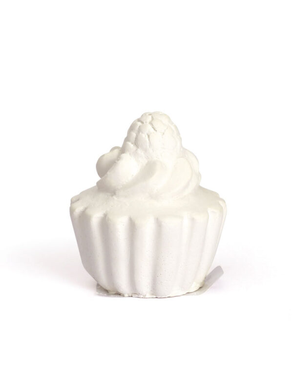 Plaster mold – Raspberry cupcake 40 mm x 40 mm x 40 mm (1 pc)