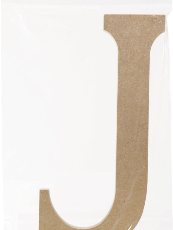 MDF letter 220 mm x 12 mm - J