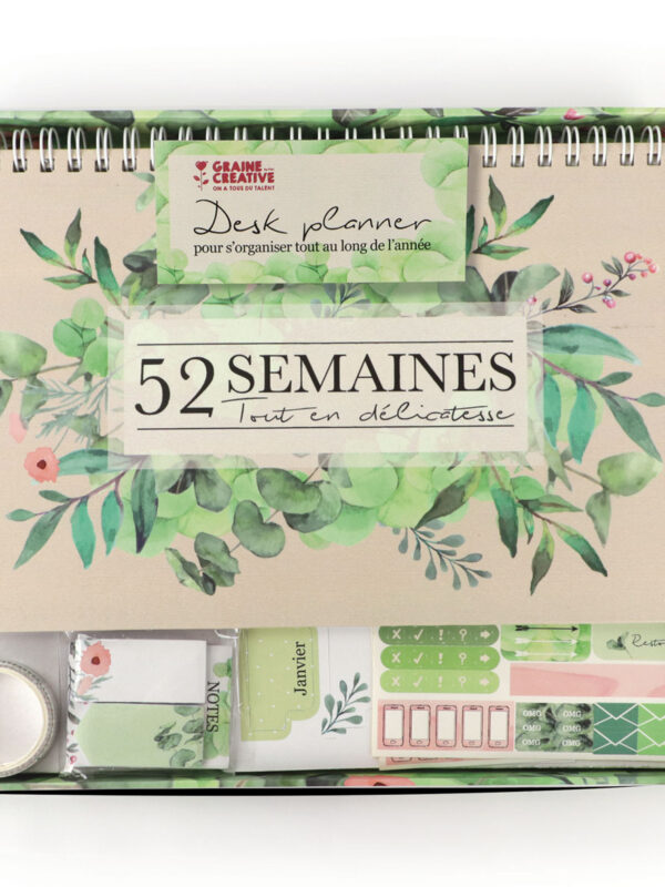 Desk planner botanical