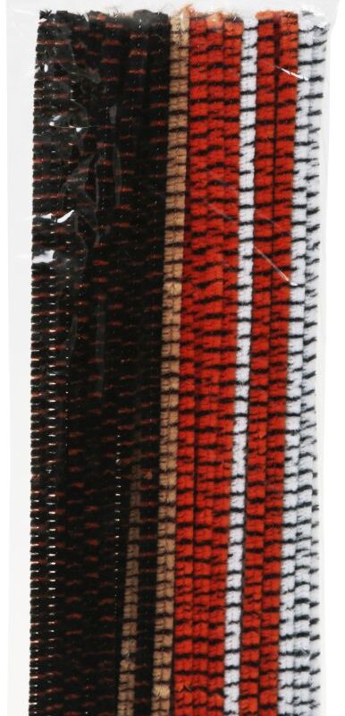 Bag of 40 striped chenille stems Ø 6 length 300