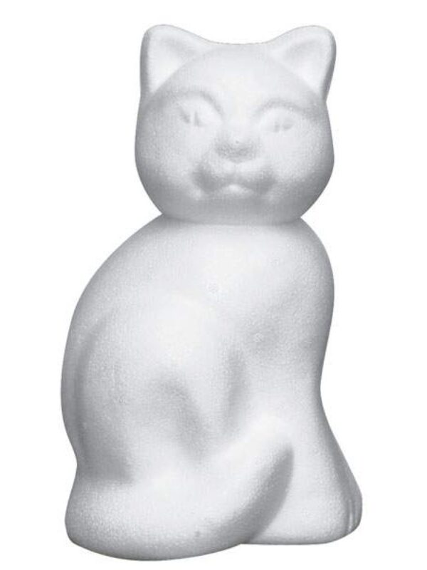 Styrofoam cat large 23 cm