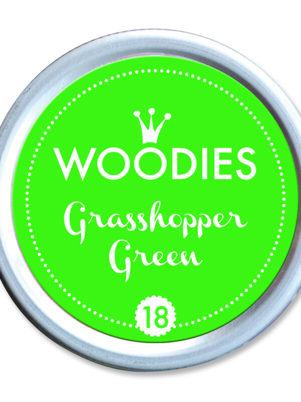 Woodies ink pad 35mm x 35mm – Grasshopper Green