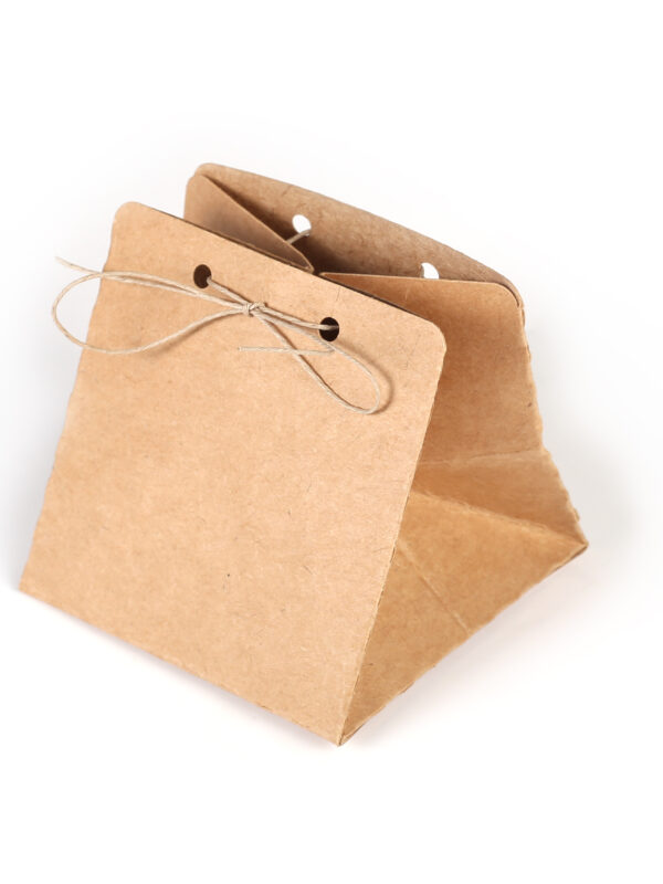 Gift bags kraft 70 mm x 70 mm (6 pcs)