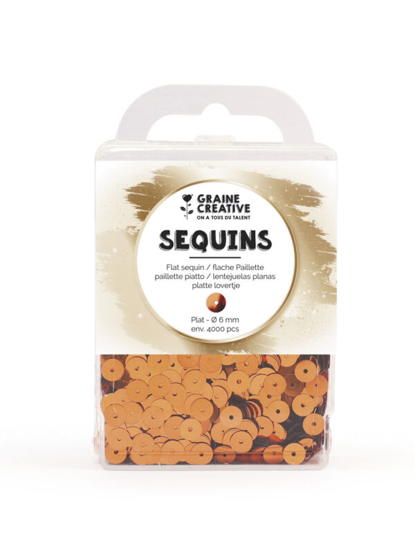 Flat sequin copper