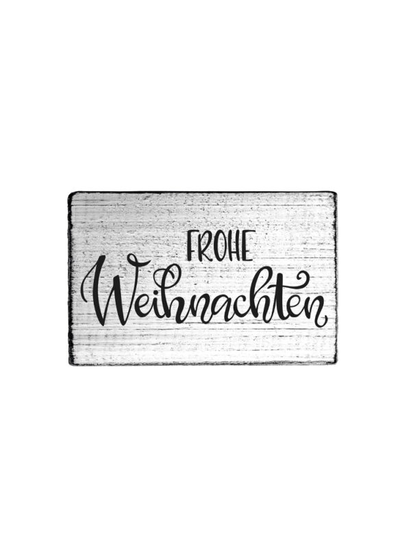 Houten stempel Vintage 70mm x 42mm - Frohe Weihnachten