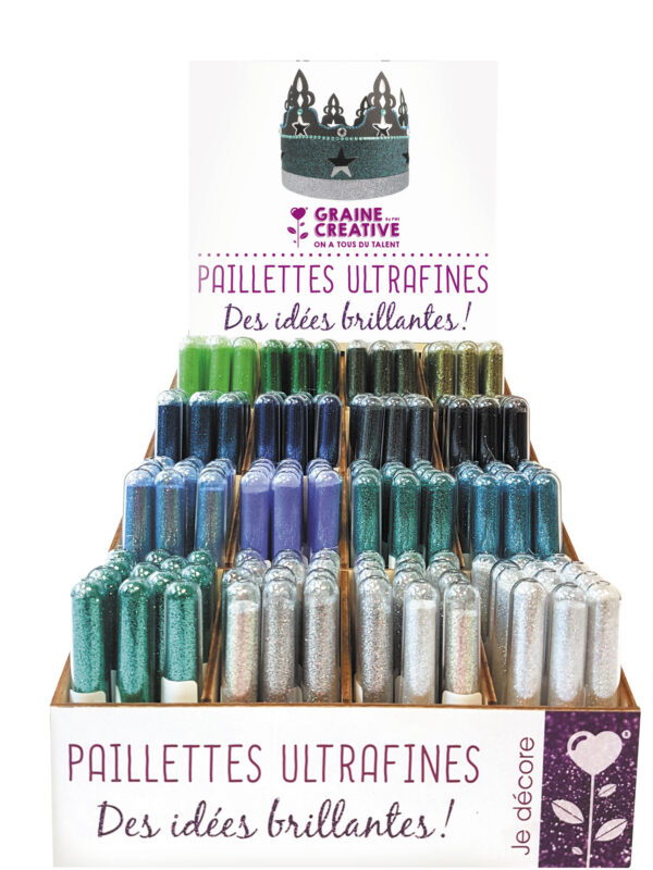Ultrafeiner Glitzer – Grün &amp; Blau (192 Stück)