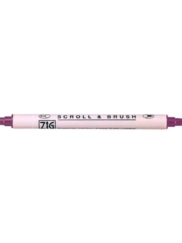 ZIG Scroll & Brush – Aubergine
