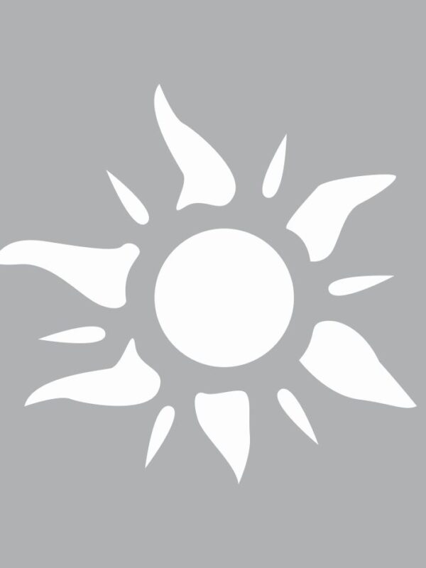 Mini-Schablone 8 cm x 8 cm – Sonne