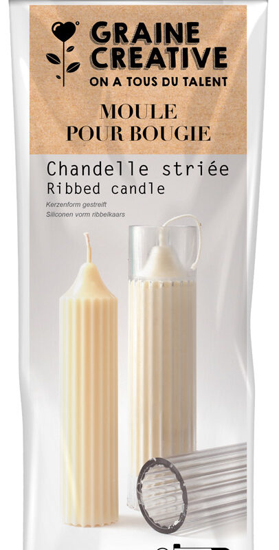 PVC candle mold – Chandelle striped