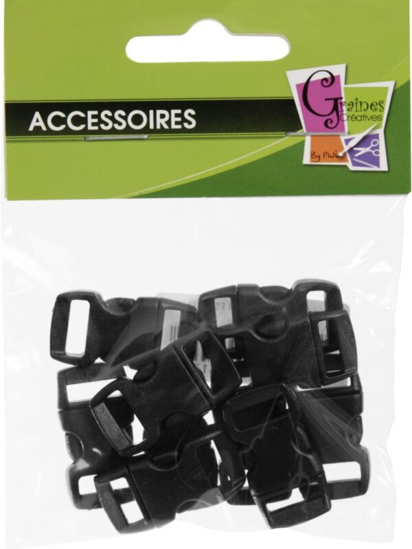 10 plastic clips black 10 – 30 x 15
