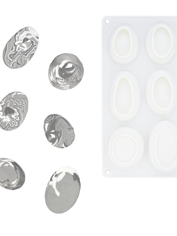 Silicone mould cobblestone pattern