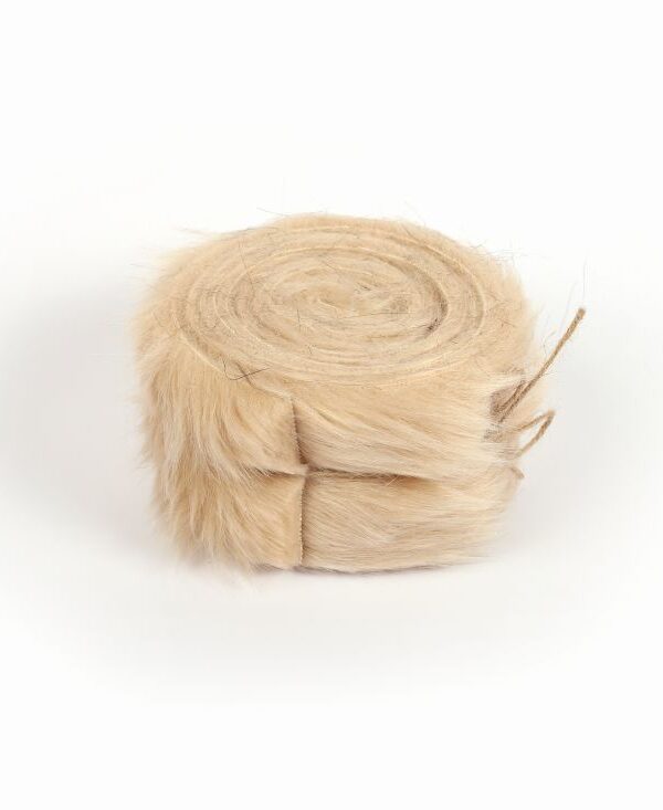 Imitation fur roll beige 60mm x 2m