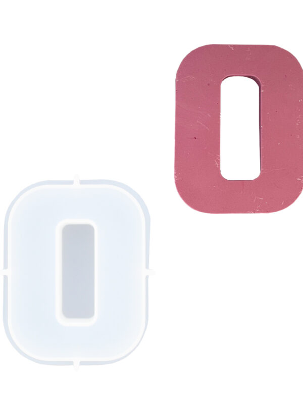 Lettre O en moule en silicone