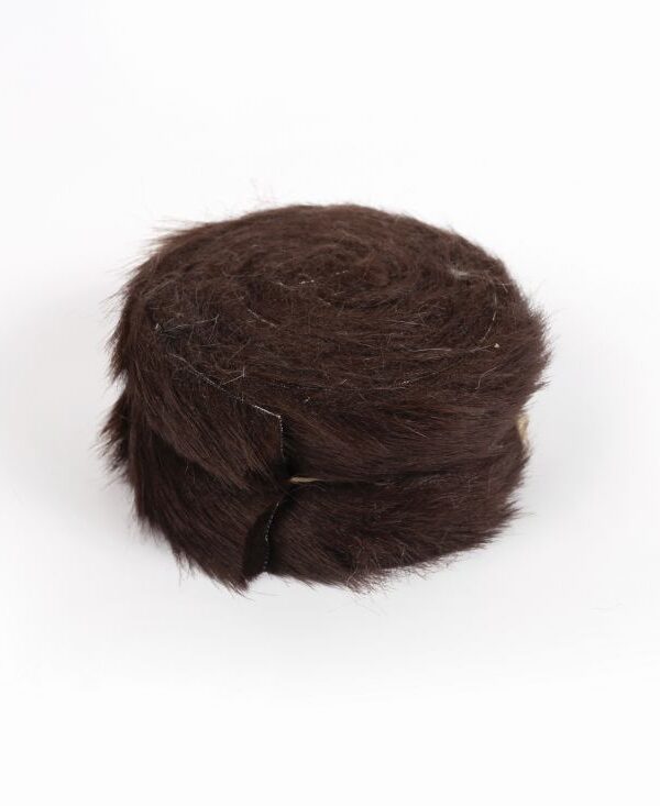 Imitation fur roll brown 60mm x 2m