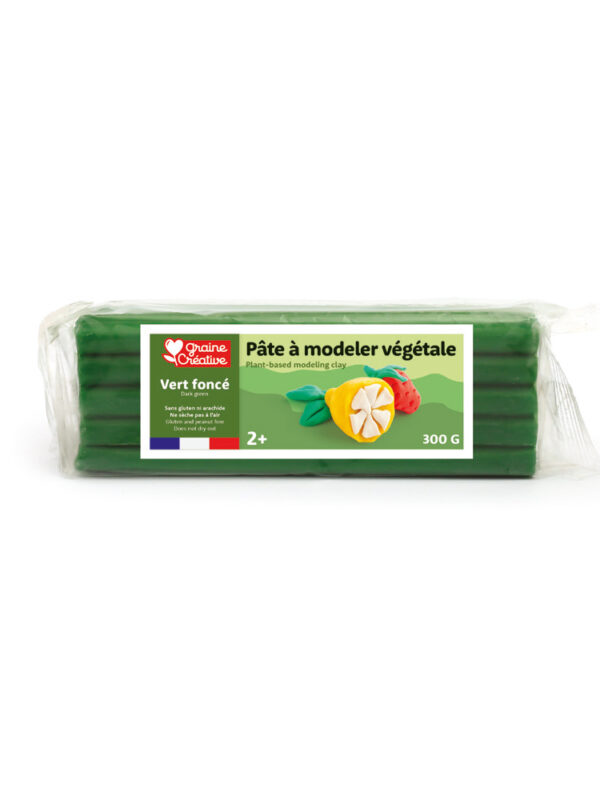 Vegetable modelling clay 300g – Dark green